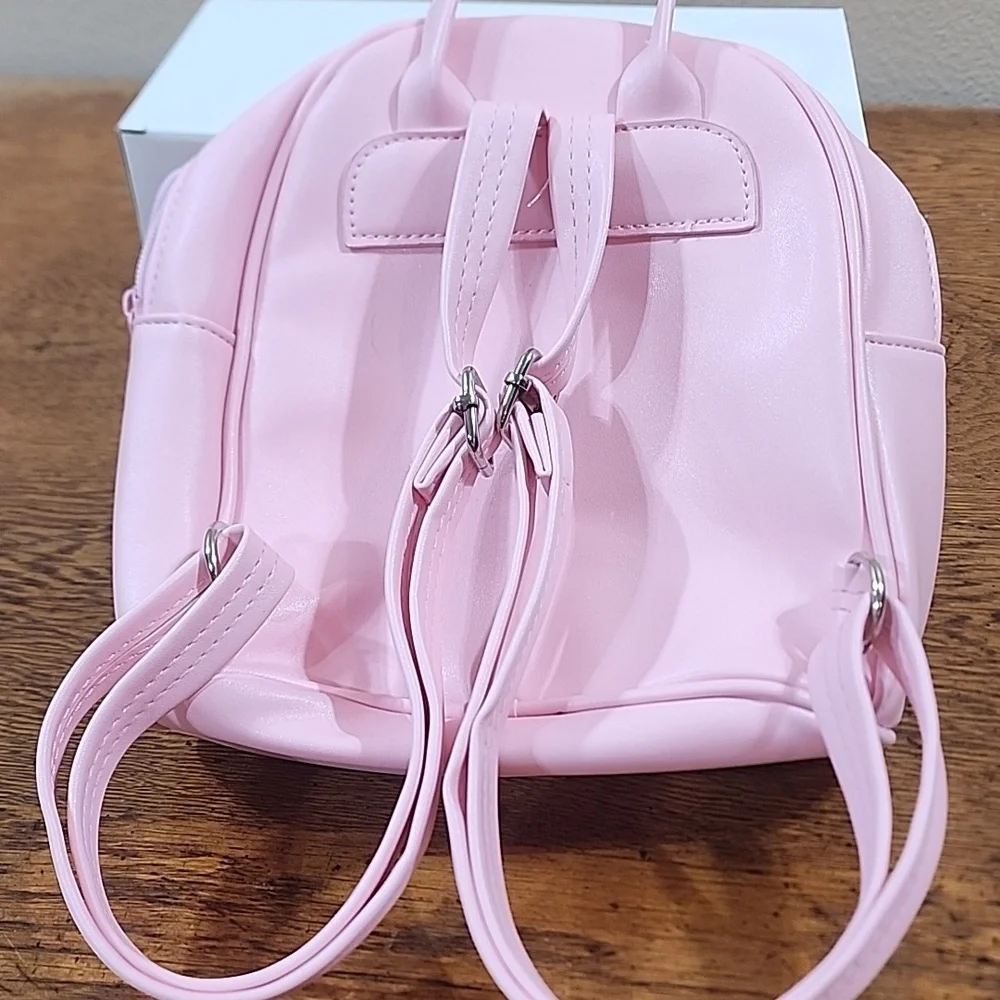 Sanrio My Melody Pink Mini Back Pack Pink Sequins Faux Leather NWOT